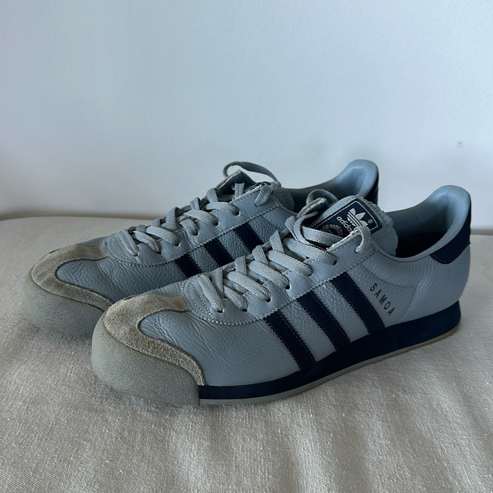 Adidas OG Samoa Vintage Rare Dusty Blue! Men sz 13